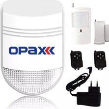 Opax Bgr-06 Ekonomik Alarm Sistemi (Siren+Pır+Manyetik Kontak+2 Adet Kumanda+Adaptör)