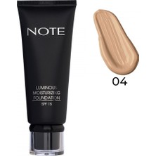 Note Luminous Moisturizing Fondöten 04 Sand