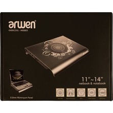 Arwen Evercool 11"-14" Fanlı Notebook Soğutucu Gri