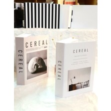 Saccura Dekor Dekoratif Kutu 2'li Set Cereal Kitap Kutu Set