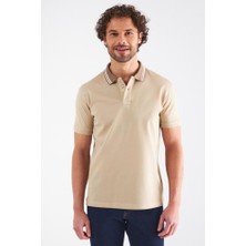 Bisse Erkek Polo Yaka T-Shirt BEJ TS22Y22112_D07