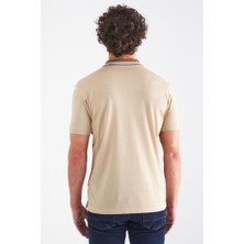 Bisse Erkek Polo Yaka T-Shirt BEJ TS22Y22112_D07