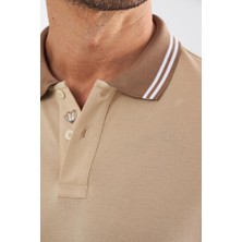 Bisse Erkek Polo Yaka T-Shirt BEJ TS22Y22112_D07