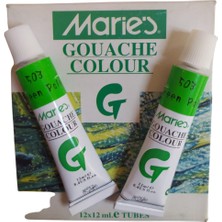 Maries Gouache Colour Guaj Boya Yeşil(503) 12 ml