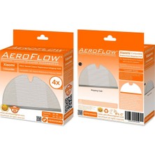 Srfn Ticaret Aeroflow Orijinal Xiaomi Roborock S50-S55-S5-S5 Max-S6-S6 Pure Mop Fiber Bezi - 4 Adet