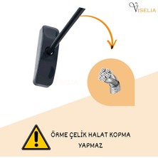 Viselia Antrasit Pencere Kilidi Halatlı Çocuk Güvenlik Emniyet Hırsız Pimapen Pvc Kapı Bebek Kilidi