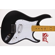 Cort Garage1 Bks Elektro Gitar Kılıflı, Siyah Satin, Scorpu Pickup