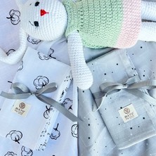 Mayu Baby Collection 2 Adet Müslin Çok Amaçlı Örtü Bebek Battaniyesi 80X 100 Ebadında