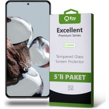 Kzy Xiaomi 12T Temperli Ekran Koruyucu Kırılmaz Cam Ekonomik 5'li Paket