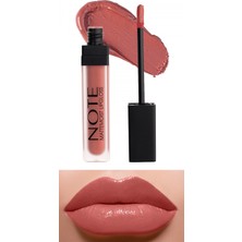 Note Mattemoist Lipgloss Yarı Mat Saten Bitişli Likit Ruj 410 Sandal Wood - Nude