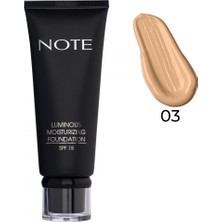 Note Luminous Moisturizing Fondöten 03 Medium Beige