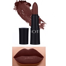 Note Mattemoist Lipstick Mat Bitişli Ruj 315 Hot Brown - Koyu Kahverengi