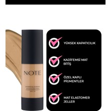 Note Mattifying Extreme Wear Mat Bitişli SPF 15 Kapatıcı Fondöten 112