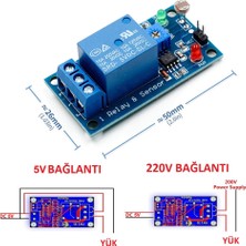 Roba 5V Ldr Işık Kontollü Röle 5V Gündüz Gece Algılayıcı Röle Kartı