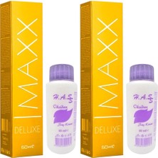 H.A.SS Oksidan 60 Ml.+ Maxx Deluxe Saç Boyası Açık Sarı 10/0 60 Ml. (2'şer Adet)