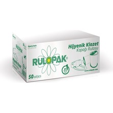 Rulopak Sensörlü Hijyenik Klozet Kapağı Rulosu 50'li