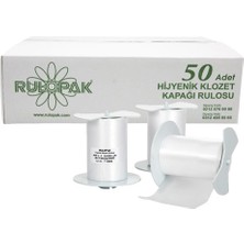 Rulopak Sensörlü Hijyenik Klozet Kapağı Rulosu 50'li