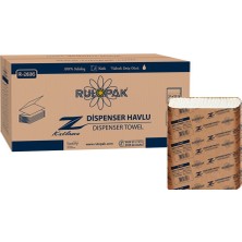 Rulopak Z Katlama Havlu Kağıt 2 Katlı 200 Yaprak 12'Li Paket