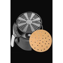 Epazzar Air Fryer Fritöz Pişirme Kağıdı Yuvarlak Delikli Tek Kullanımlık Kağıt  200 Adet