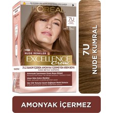 L'Oréal Paris Excellence Creme 7u Nude Kumral Saç Boyası 2'li Set