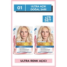 L'Oréal Paris Excellence Pure Blond 01 Ultra Açık Doğal Sarı Saç Boyası 2'li Set