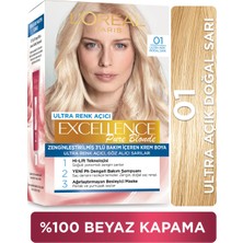 L'Oréal Paris Excellence Pure Blond 01 Ultra Açık Doğal Sarı Saç Boyası 2'li Set