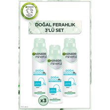 3'lü Garnier Mineral Doğal Ferahlık Deodorant Seti