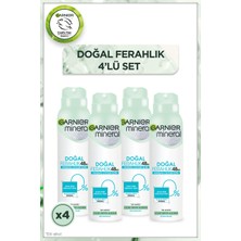 4'lü Garnier Mineral Doğal Ferahlık Deodorant Set,