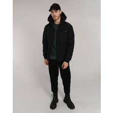 Jack & Jones Jcootto Puffer Sn Siyah Erkek Mont 12214648-Black