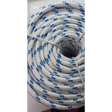 Iskota Halat-Parlak Örgülü Polyester Halat-Tekne Halatı-Batan Halat 25 Metre-10 mm