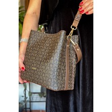 Galb Leather Ayarlanabilir Uzun Askılı Kadın Çanta Cüzdan Seti 2117-GD