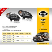Far Motorlu Siyah Çerçeveli Sol Fiat Doblo 15 Gnzrz
