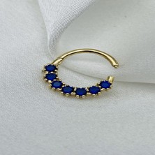 Gold Piedra Helix Tragus 14 Ayar Altın Kıkırdak Küpe