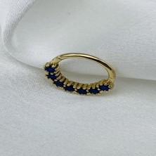 Gold Piedra Helix Tragus 14 Ayar Altın Kıkırdak Küpe