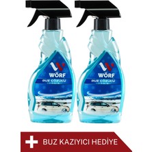 Wörf Buz Çözücü Sprey 500 ml Eko Seri 2'li + Pratik Buz Kazıyıcı