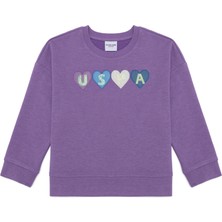 U.S. Polo Assn. Kız Çocuk Lila Sweatshirt 50256253-VR034