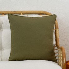 Conthes Koyu Yeşil Renk Kırlent Kılıfı