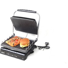 Dökümix Ultra Plus Organik Demir Döküm Izgara & Tost Makinası Siyah Izgara Aparatlı,fırçalı,yağdanlık