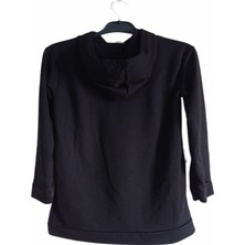 Flower Kadın Kapüşonlu Baskılı Sweatshirt