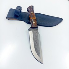 5160 Karbon Çelikten Hakiki El Dövmesi Av Bıçağı , Outdoor Bıçak , Bushcraft Bıçak