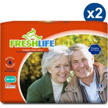 2'li Freshlife Medium Yetişkin Hasta Bezi 30X2 (60 Adet)