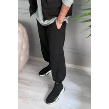 BSBSPOR Paçası Lastikli Geniş Salaş Eşofman Altı Rahat Oversize Jogger