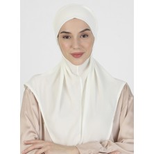 Ecardin Krep Kemerli Türban - Krem - Ecardin