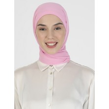 Ecardin Boneli Şifon Şal - Pembe - Ecardin
