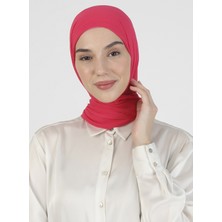 Ecardin Boneli Şifon Şal - Pers Gülü - Ecardin
