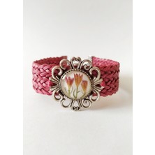 Halley Concept Özel El Yapımı Çiçek Tasarım Reçine Kadın Bileklik