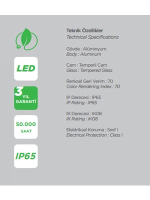 Borsan LED Projektör Platin Serisi 100W (6500K)