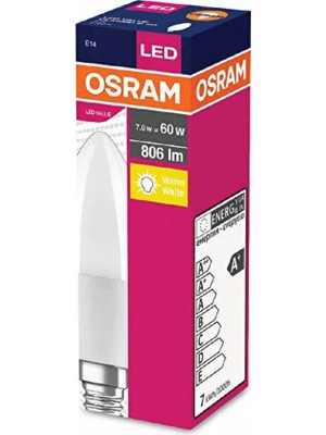 Osram Led Value 7W Sarı Işık E-14 806lm Ampul