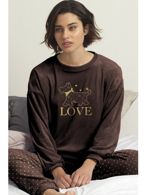 Ayyıldız 55853 Kadife Pijama Takımı