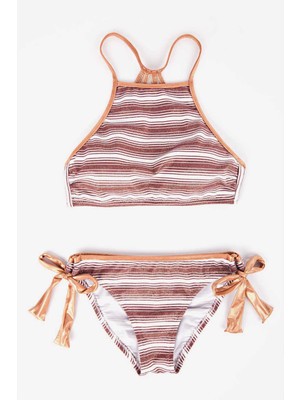 Ayyıldız 1451 Kahve Kız Çocuk Bikini Takımı
